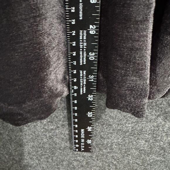 Soft Surroundings Jacket Women's 3X Black Button Front Velvet Textured Top Plus - Picture 5 of 7